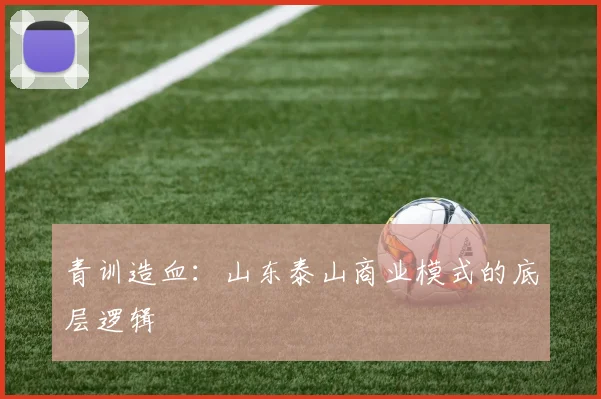 青训造血：山东泰山商业模式的底层逻辑